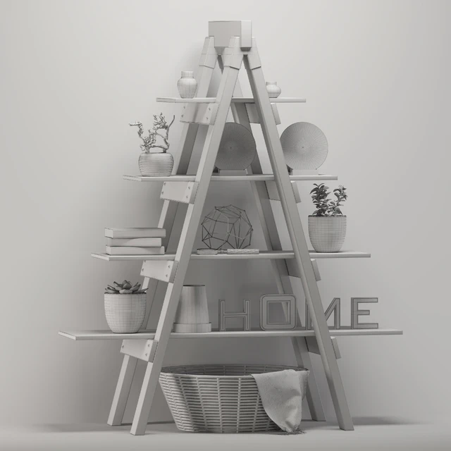 Rustic ladder bookshelf — Descargar