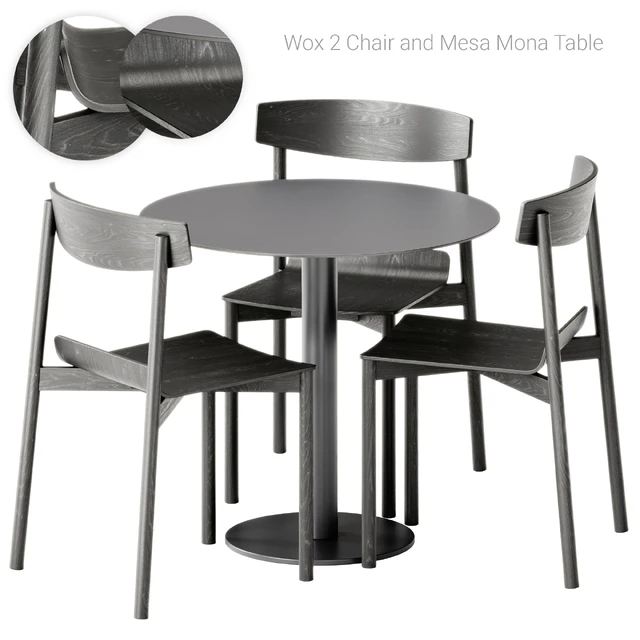 Wox 2 Wood Chair by Artu and Mesa Mona Table by Diabla — Descargar