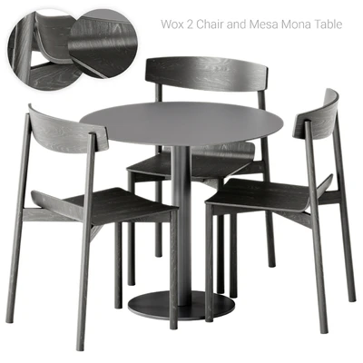 Wox 2 Wood Chair by Artu and Mesa Mona Table by Diabla — Ver 1