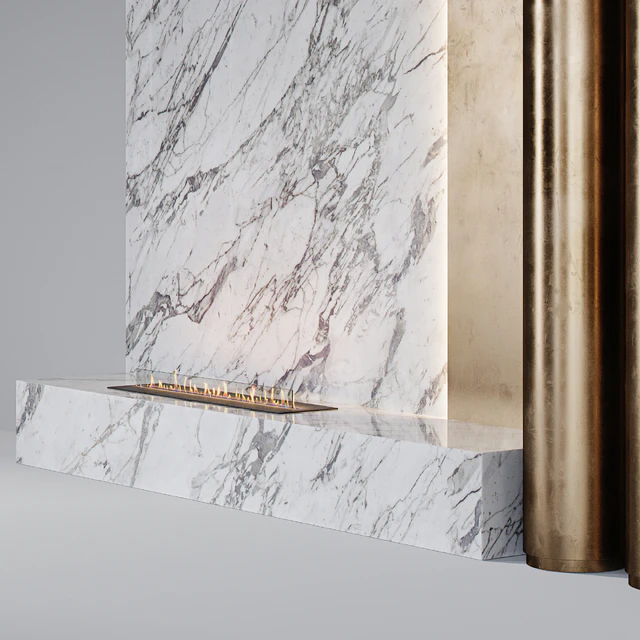 Decorative wall panels with fireplace | 02 — Descargar