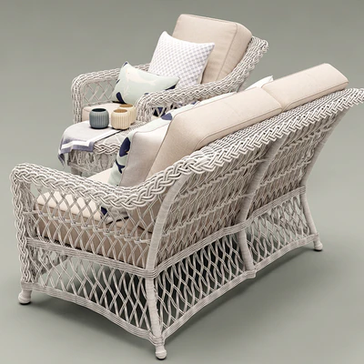 HAMPTON SEATING IN IVORY FINISH — Ver 2