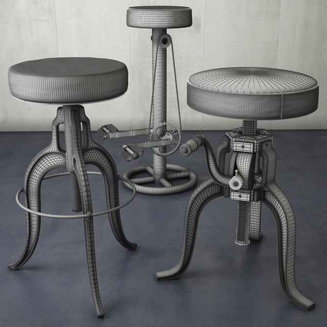 a collection of stools from loftdesigne — Descargar