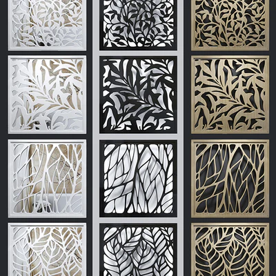 Set of decorative panels 01 (4pcs, 3c.) — Ver 2