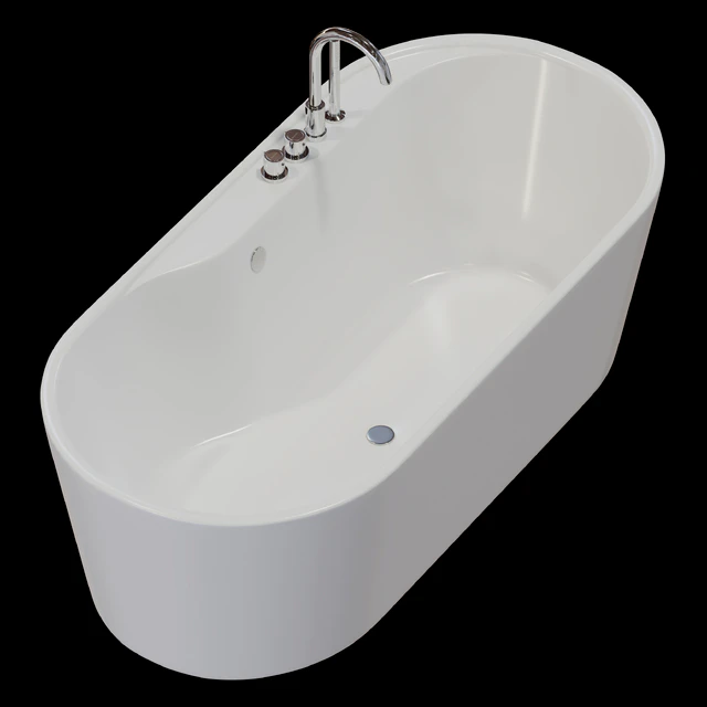 Freestanding bathtub BelBagno BB14-K — Descargar