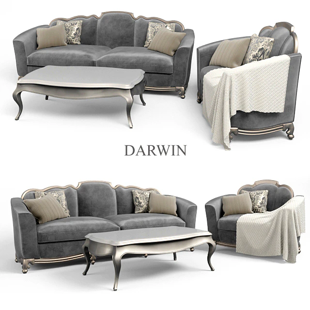 Sofa and Chair Darwin — Скачать