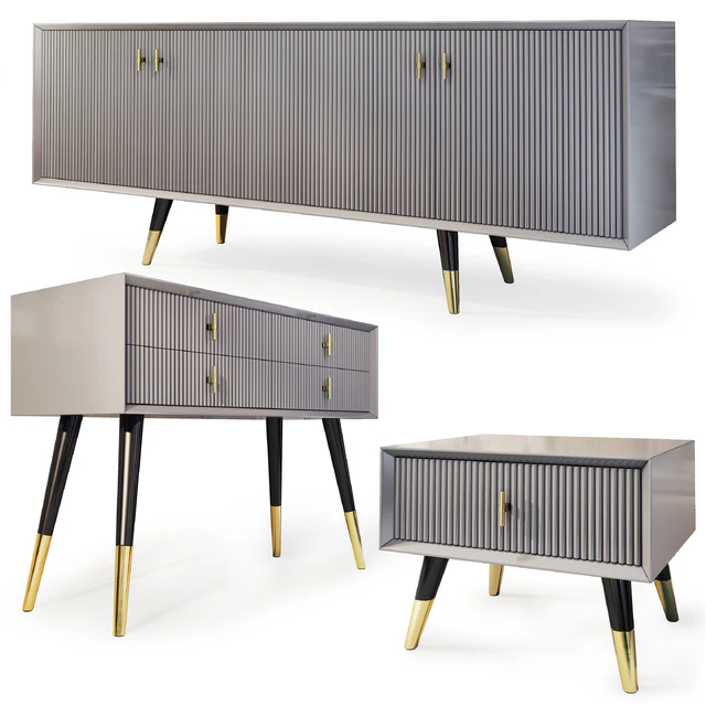 Комод , TV тумба и тумба прикроватная Classi. Nightstand, tv stand by Yildiz Mobilya — Скачать