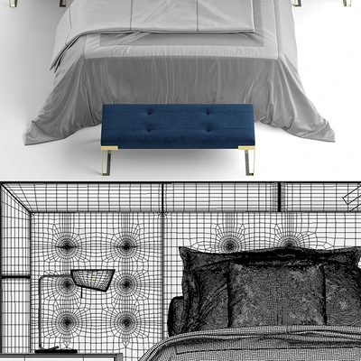 Кровать fendi pincio bed — Вид 2