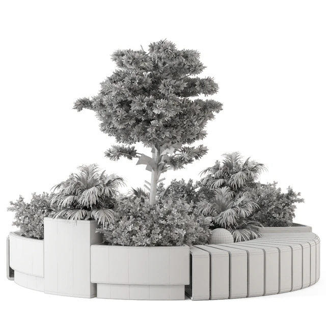 Backyard and Landscape Set Bush and Tree - Set 1217 — Скачать