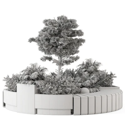Backyard and Landscape Set Bush and Tree - Set 1217 — Вид 2