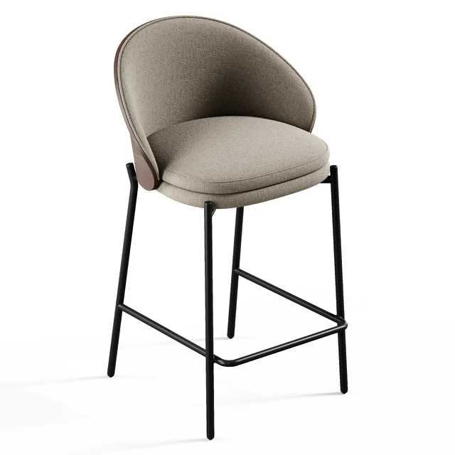 Kave Home - Eamy, Bar stool — Descargar