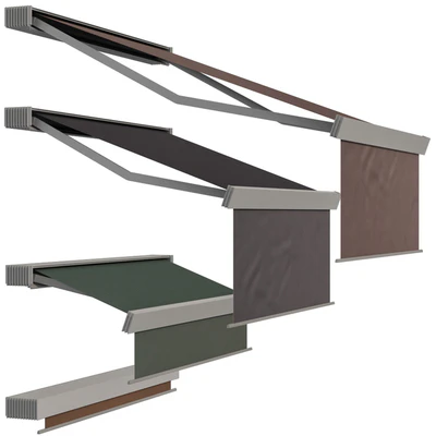Sliding outdoor awning sun canopy — Ver 3
