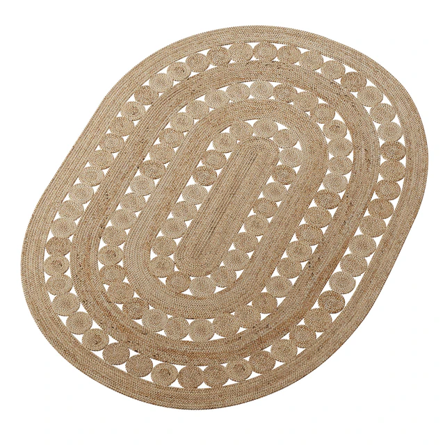 Oval jute carpet AFTAS — Descargar
