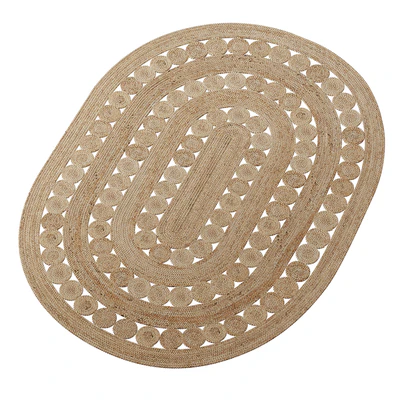 Oval jute carpet AFTAS — Ver 3