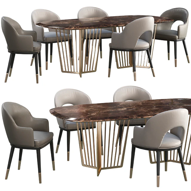 Dinning table Wooddi Alfieri+chair Wooddi Toledo — Скачать