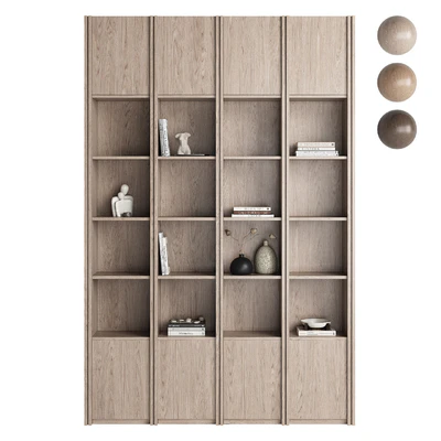 Built-in bookshelf 002 KM — Ver 1