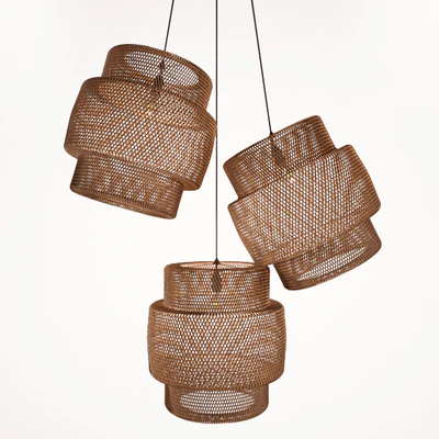 Wicker chandelier — Ver 2