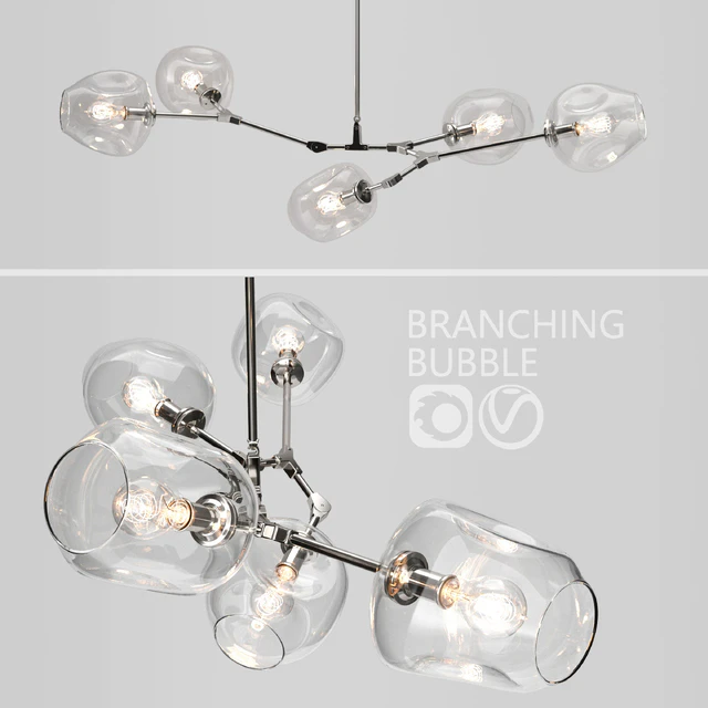 Branching bubble 5 lamps — Скачать