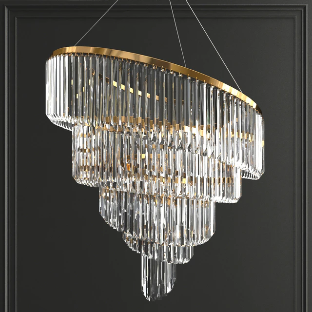 Collection of modern crystal chandeliers — Descargar