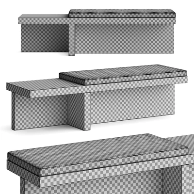 CB2 Pierre Travertine Bench — Ver 2
