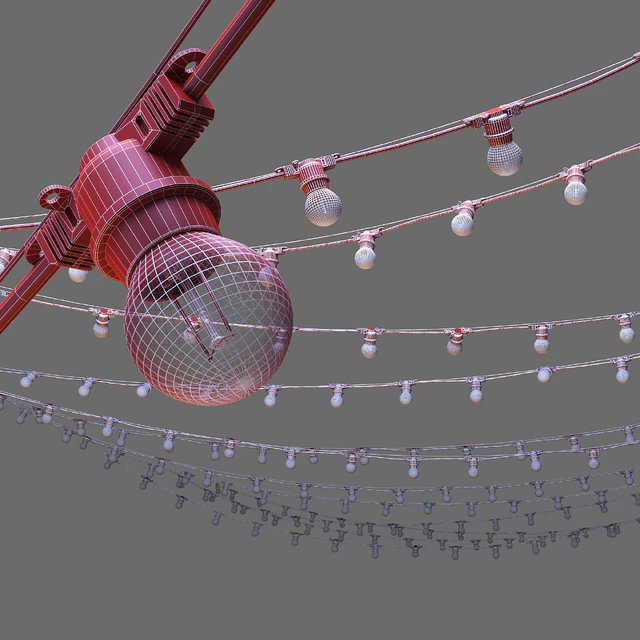 Editable Garland on a rope — Скачать