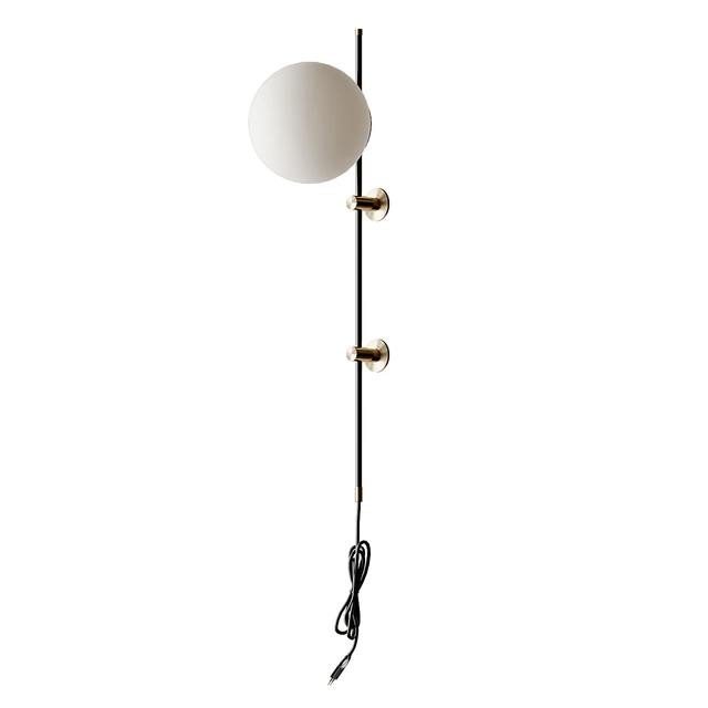 Plug in wall sconce neckless BLACK and Gold from LUX Lighting USA — Descargar