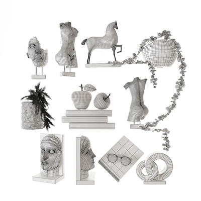 Decorative shelf filling set 9 — Ver 3