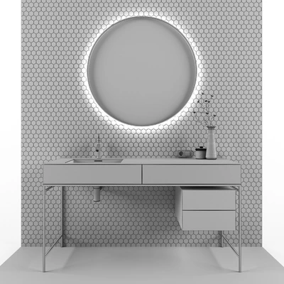 Bathroom furniture and decoration set — Ver 2
