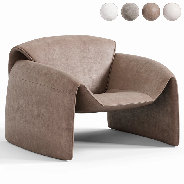 Le Club Armchair By Poliform — Скачать
