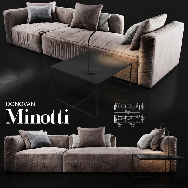 Sofa Minotti DONOVAN — Descargar