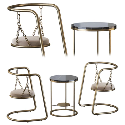 Coffee table and armchair — Вид 1