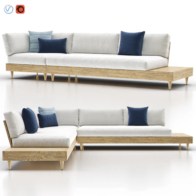 Portside Outdoor Low Sectional — Вид 1