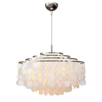 Capiz Pendant Light - 4 rings — Ver 2