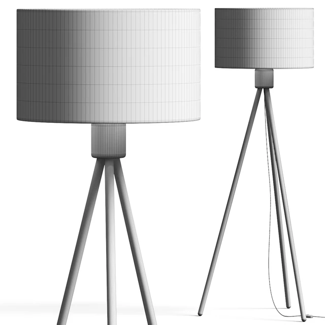 Zuiver Bamboo Fan Floor Lamp — Descargar