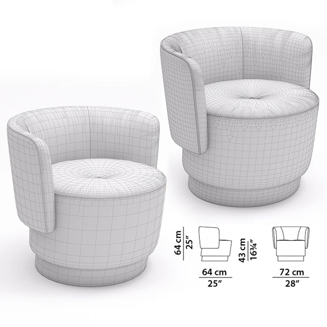 Armchair Baxter Anais — Descargar