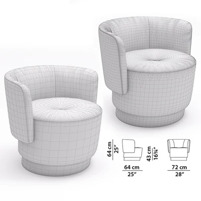 Armchair Baxter Anais — Ver 3