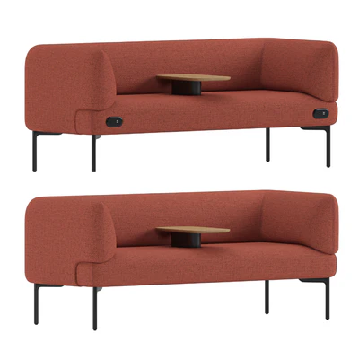 Haworth Cabana Sofa S9C2-0 With Integrated Table — Вид 4
