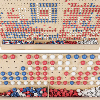 Wooden game board for nursery No. 2 — Ver 3
