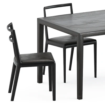 Straight back chair and Zhang table by Timeandstyle — Вид 3