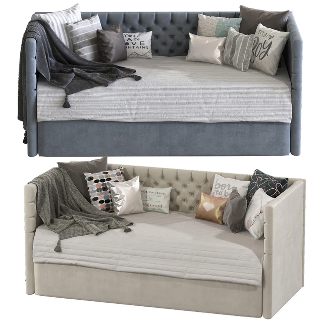 Childrens sofa bed with decorative pillows 5 — Descargar