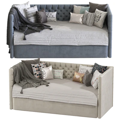 Childrens sofa bed with decorative pillows 5 — Ver 3