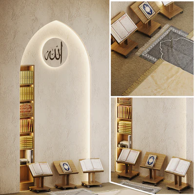 Prayer room wall design 01 — Ver 3