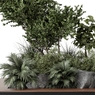 Outdoor Garden set bush and Tree - Garden Set 637 — Вид 5
