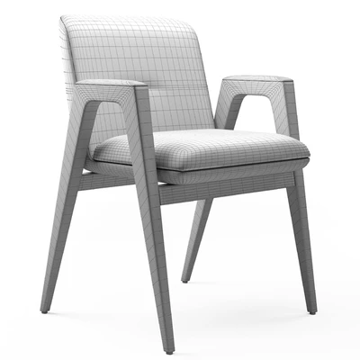 Armchair Minotti Lance Argento — View 4