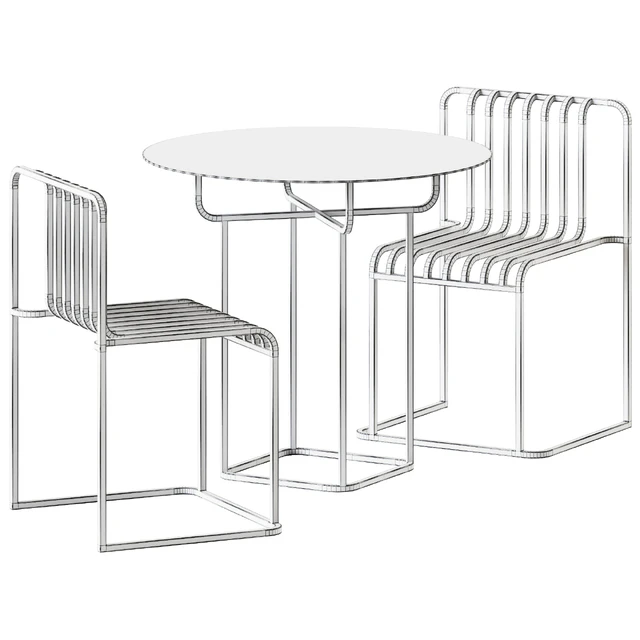 Table and Chair Grill by Diabla / Уличная мебель — Скачать