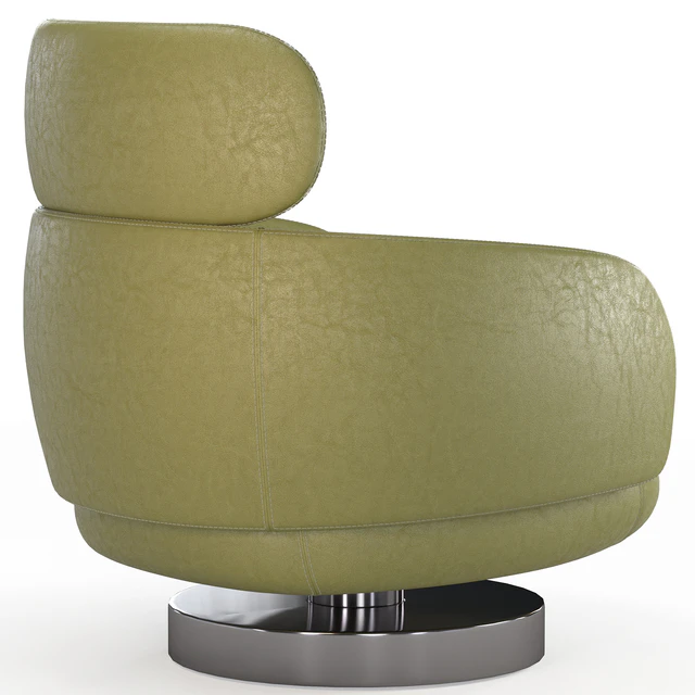 Armchair with ottoman from the Minotti factory Vivienne series — Descargar