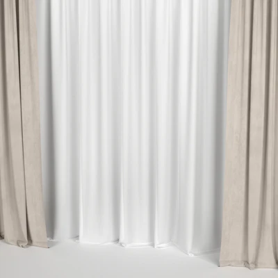 Curtains with tulle — Ver 2