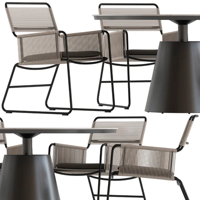 Coco Republic Milan Chair and Polo Table — Ver 2