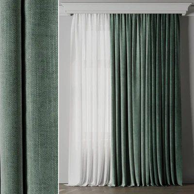 Low width curtains 04 set green — descargar