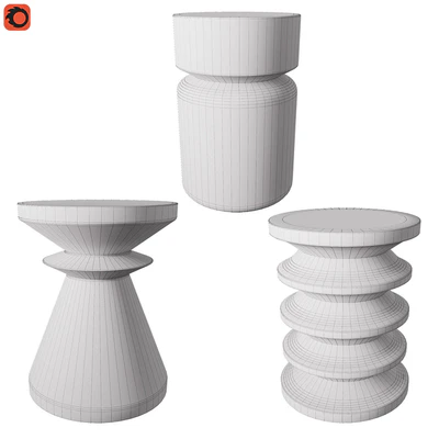 Set of coffee tables Thilde, Alban, Sujua — Ver 2
