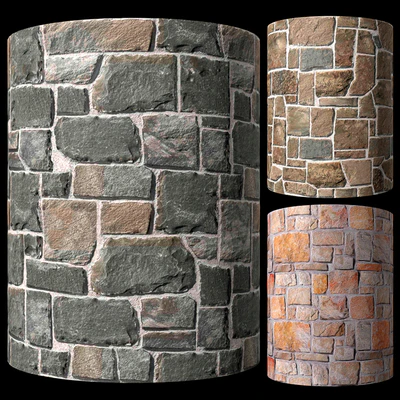 Rubble wall stone masonry — Ver 1